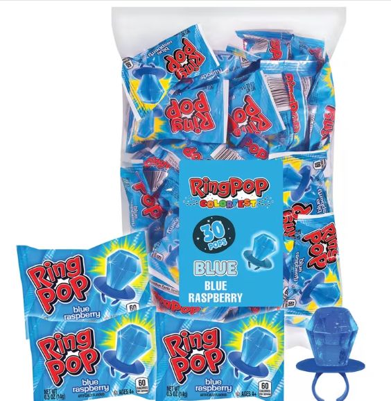 30CT RING POP BLUE