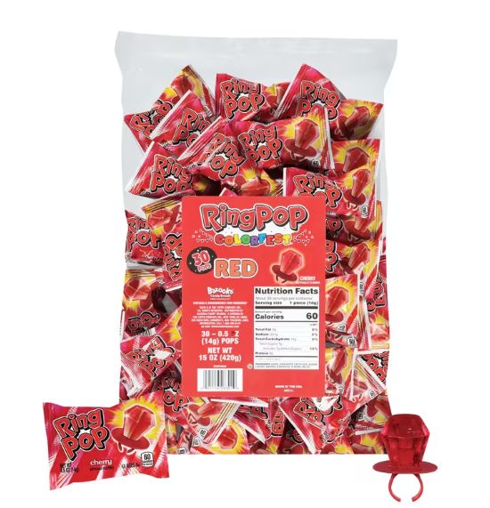 30CT RING POP RED