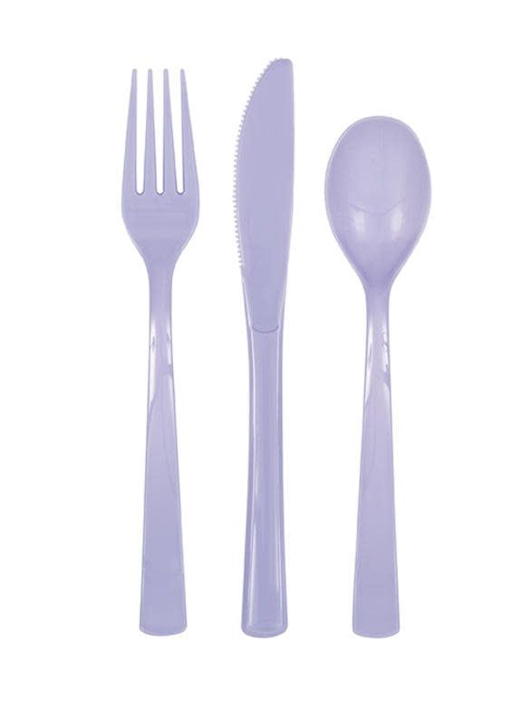 18CT CUTLERY SET LAVENDER