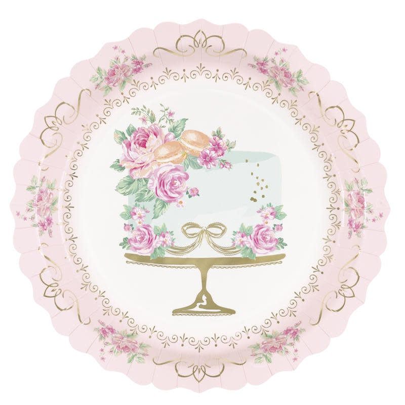 8CT 9in GOLDEN GARDEN PARTY MINT