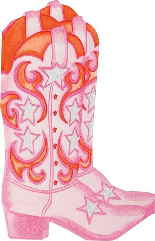 16CT SHAPED NAPKIN DISCO COUNTRY