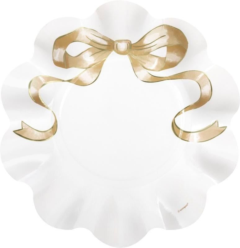 8CT 8.25in GOLD CELEBRATION