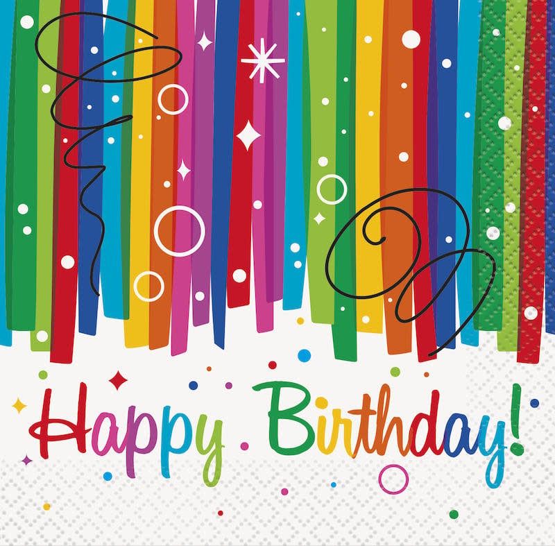 16CT BEV RAINBOW RIBBONS