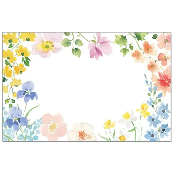 24CT PLACEMATS WATERCOLOR FLORALS