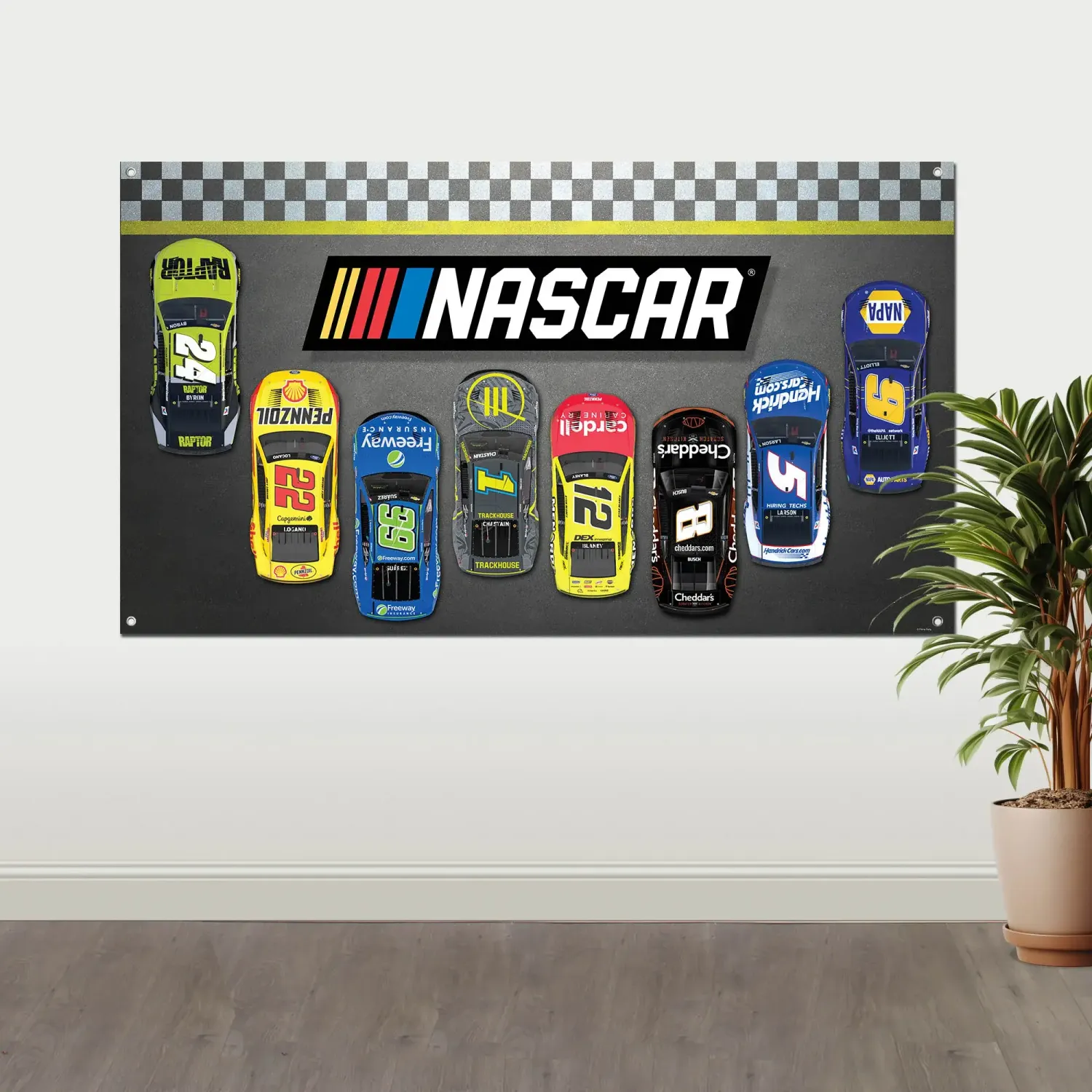 34inX60in FABRIC WALL BANNER NASCAR