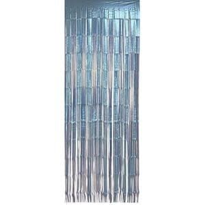 FRINGE DOOR CURTAIN BLUE MATTE