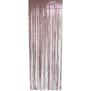 FRINGE DOOR CURTAIN PINK MATTE