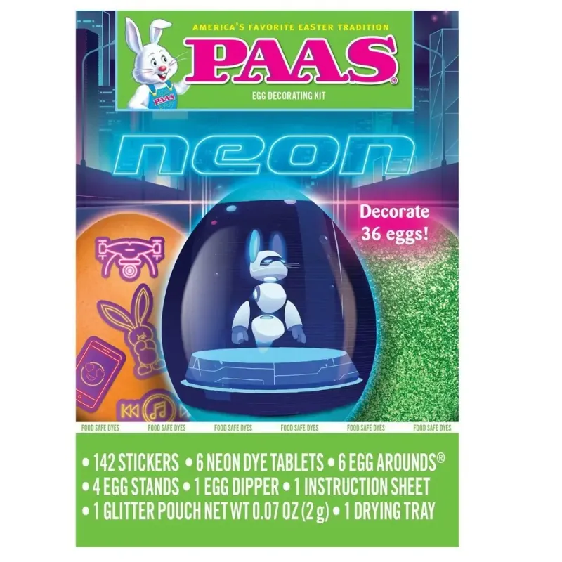 PAAS NEON EGG DECORATING KIT