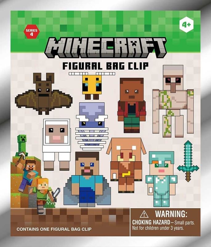 MINECRAFT 3D BAG CLIP SERIES 4