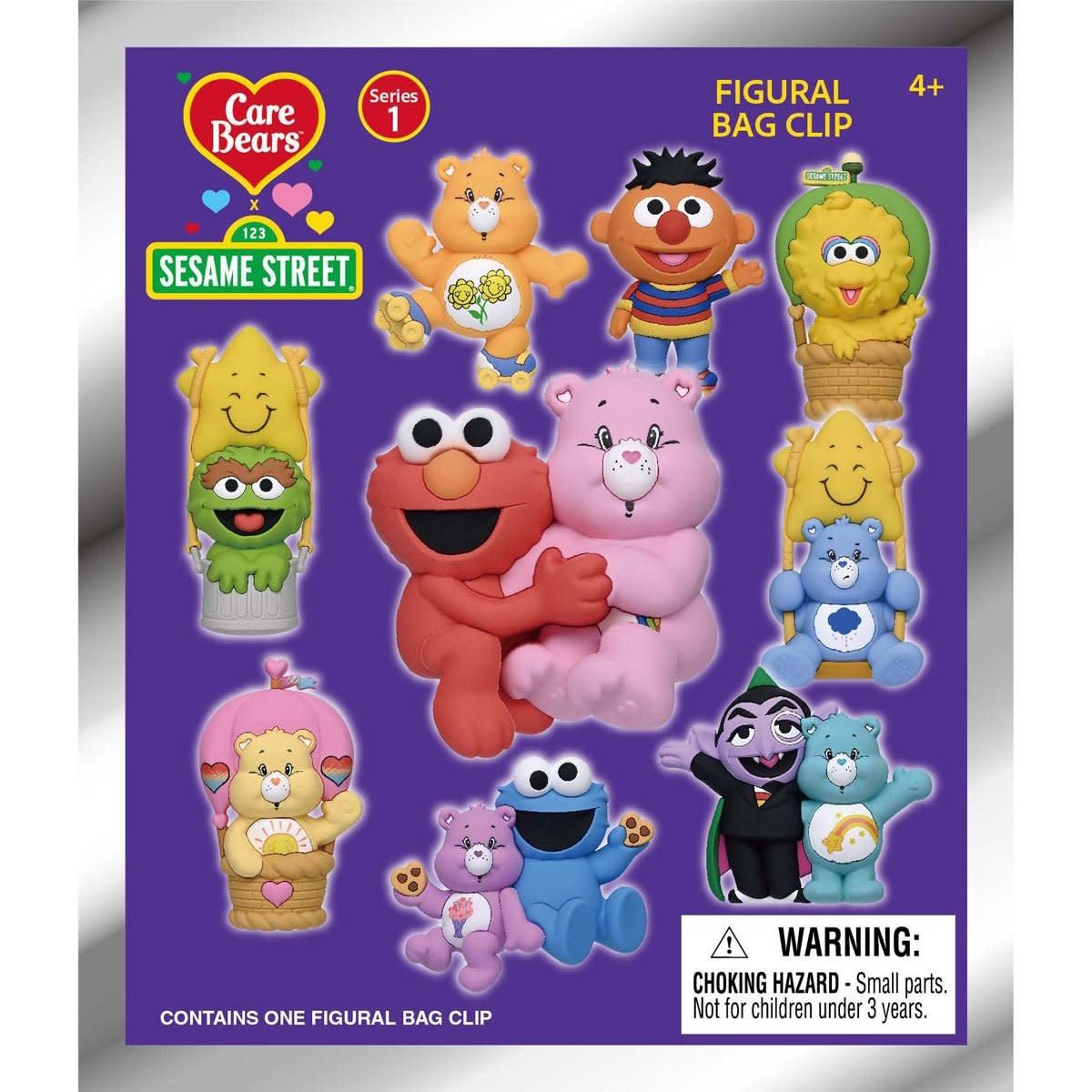 CARE BEAR W/ SESAME STREET 3D BAG CLIP SERIES 1