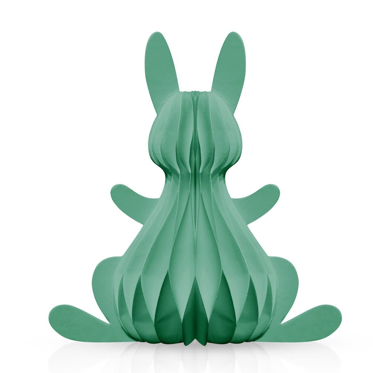 HONEYCOMB PAPER BUNNY TEAL LARGE
