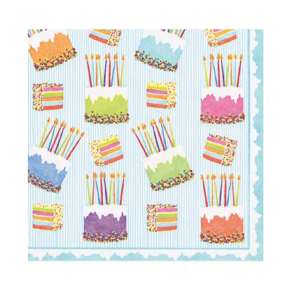 Cake Frosting-Paper Linen Luncheon Napkins - 15 Count
