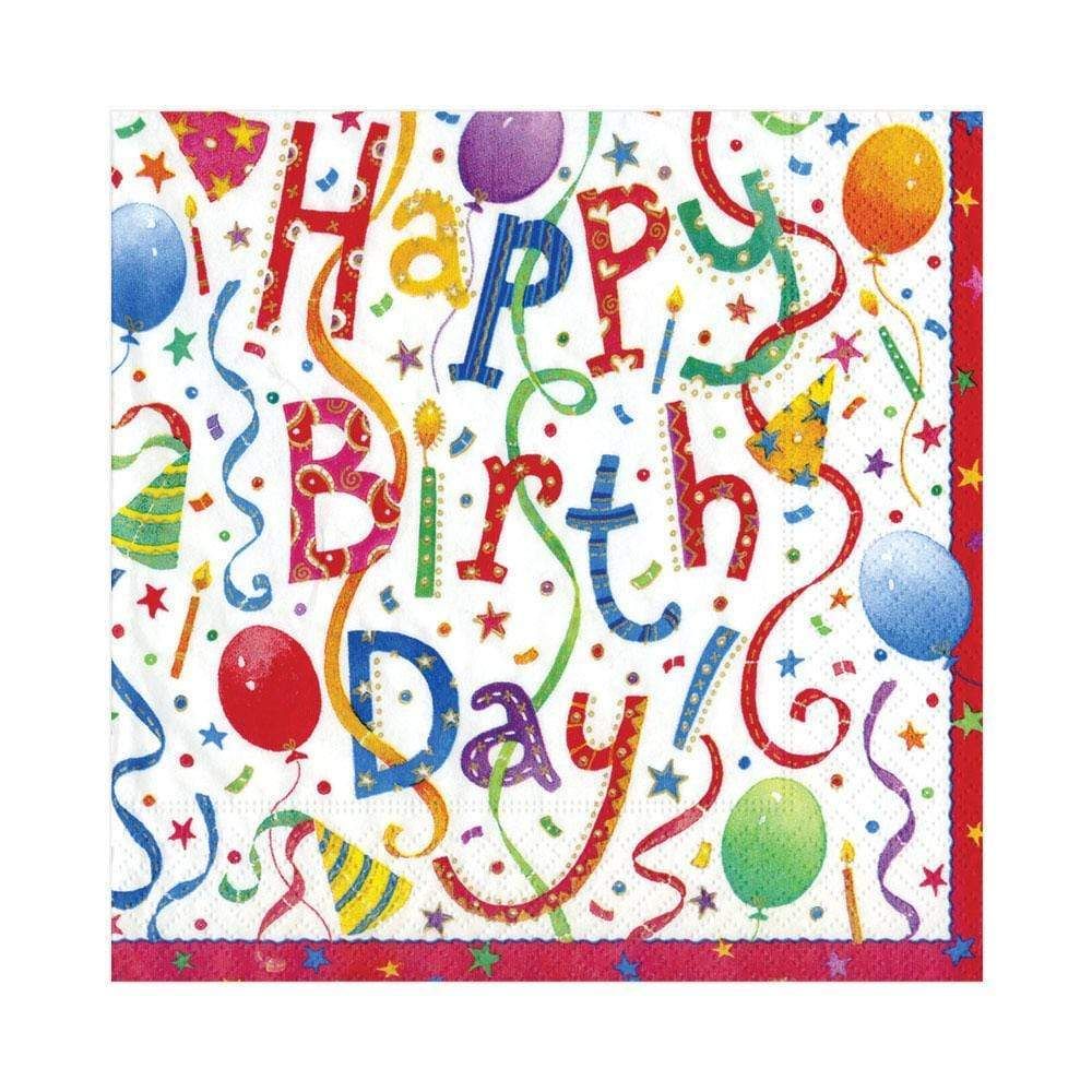 Happy Birthday Luncheon Napkins - 20 Count