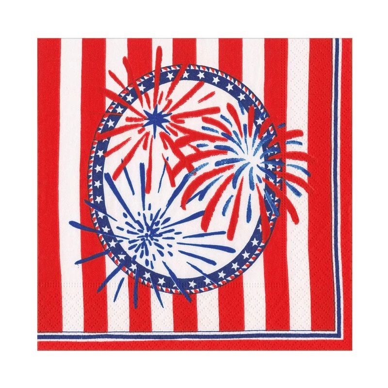 Stars, Stripes and Sparks Luncheon Napkin - 20 per package