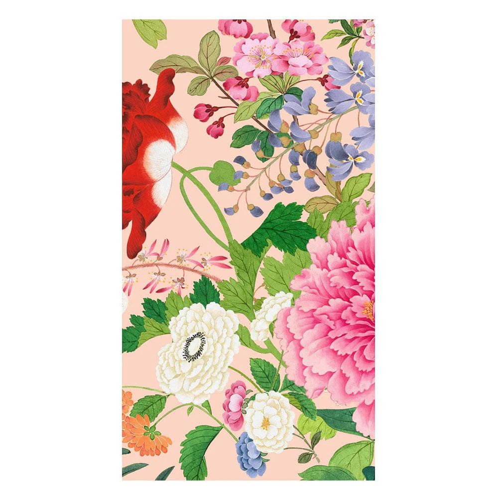 A Profusion of Flowers 2 Shell Pink Guest Towel - package of 15