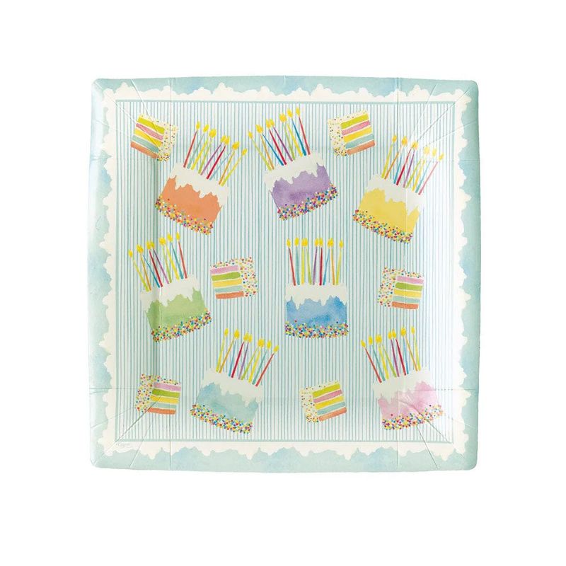 Cake Frosting Paper Salad &amp; Dessert 7in Plates - 8 Count