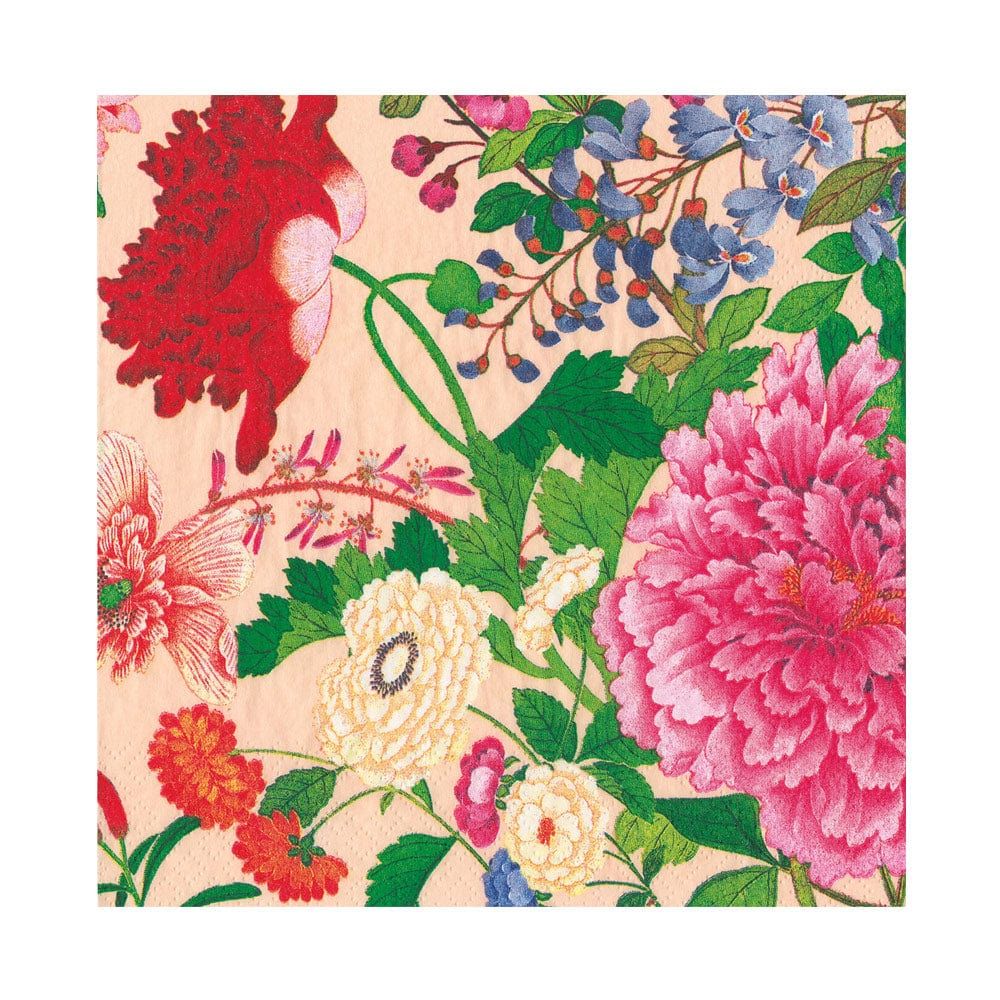 A Profusion of Flowers 2 Shell Pink Luncheon Napkins - package of 20