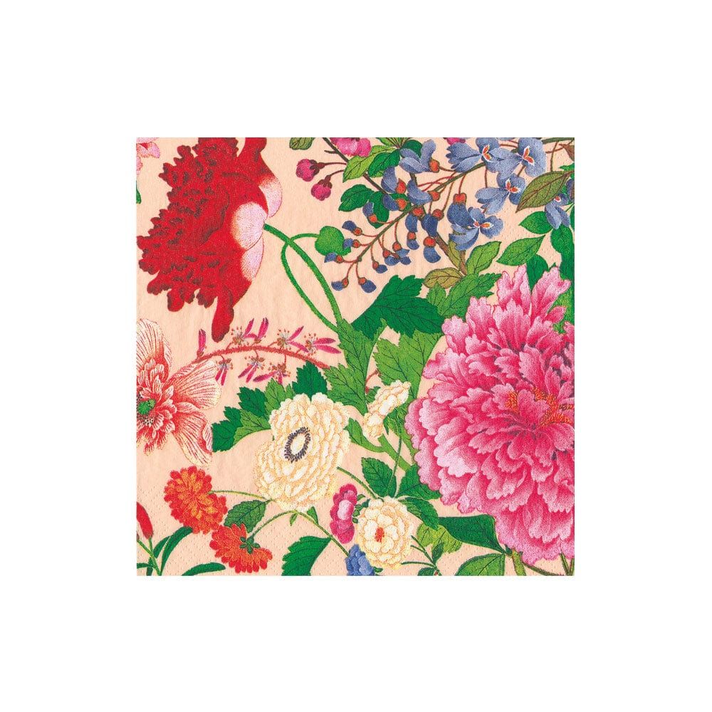 A Profusion of Flowers 2 Shell Pink Cocktail Napkins - package of 20