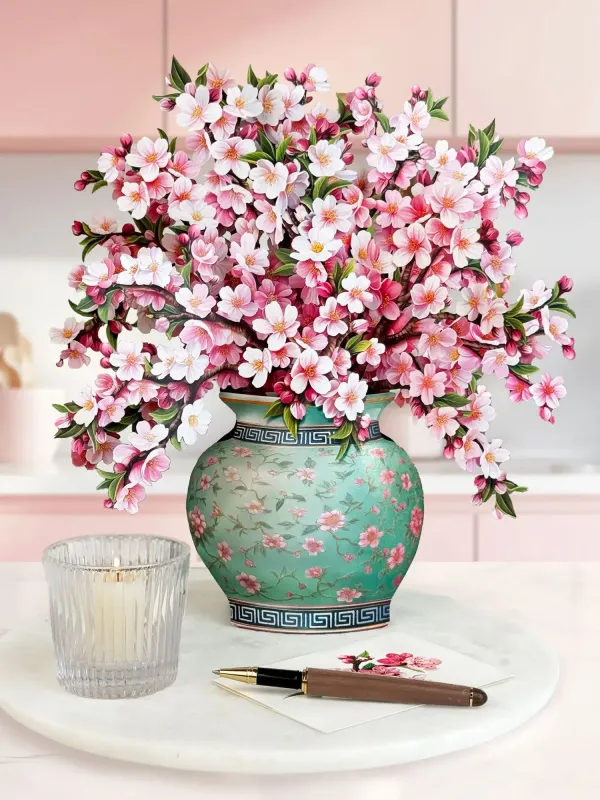 Japanese Cherry Blossoms Pop Up Flower Bouquet