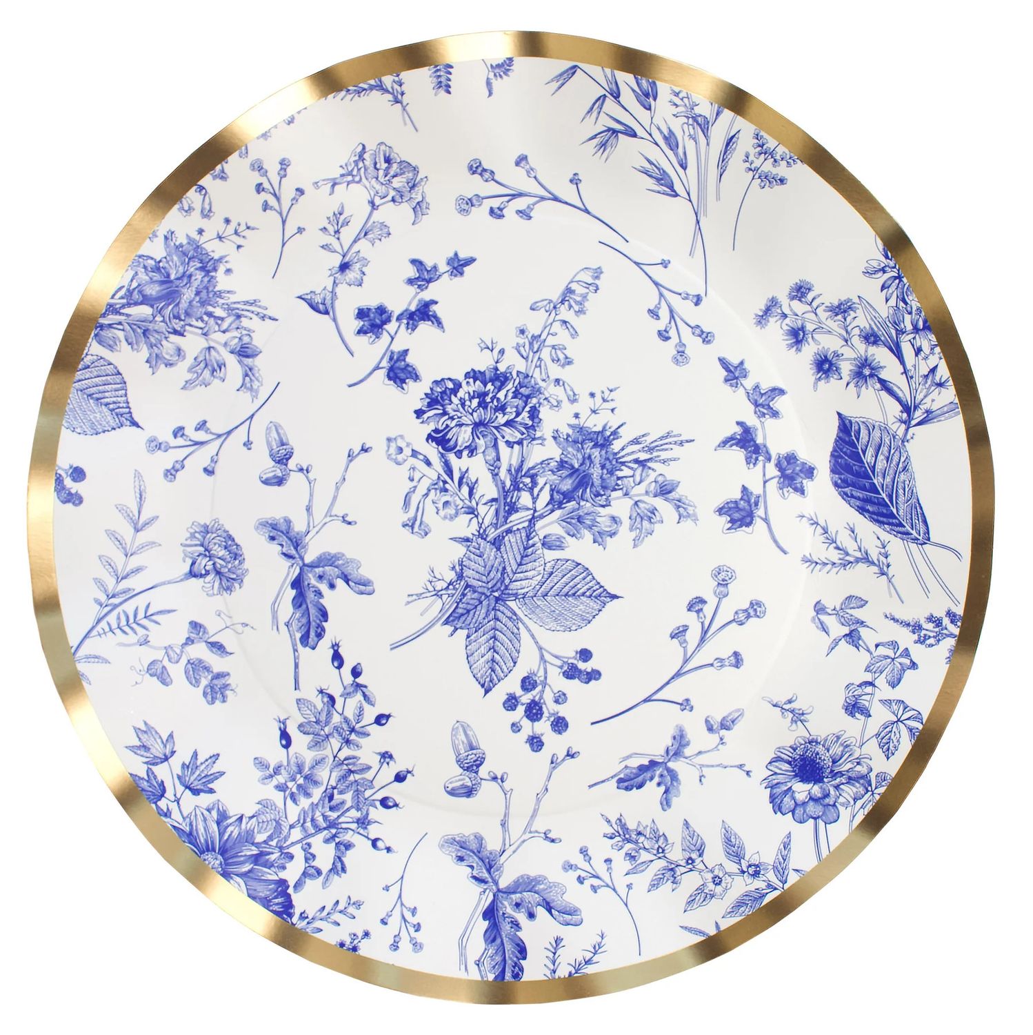 Timeless Wavy Paper Dinner 10.5in Plate - 8 Count