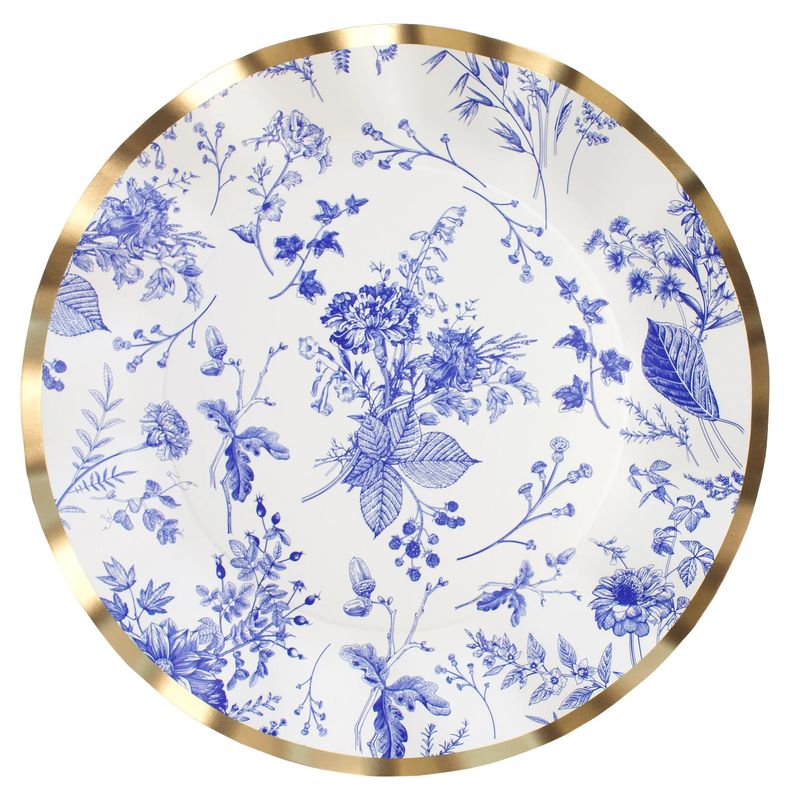 Timeless Wavy Paper Dinner 10.5in Plate - 8 Count