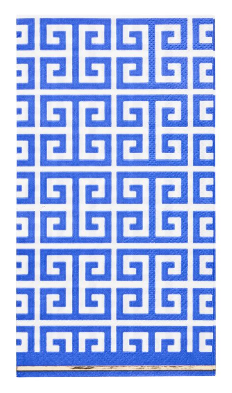 Greek Key Paper Guest Towel - 20 Count