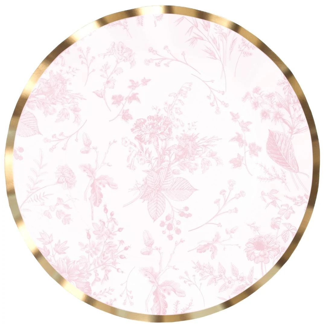 Timeless Blush Dinner 10.5in Plates - 8 Count