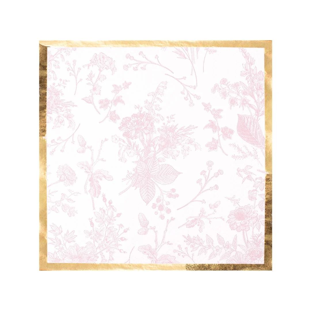 Timeless Blush Cocktail Napkins - 26 Count