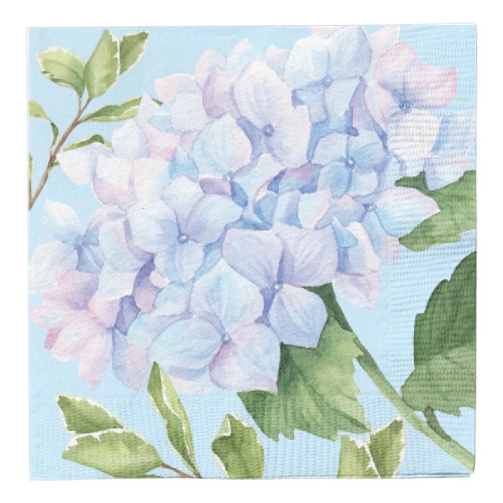 Hydrangea Cocktail Napkin - 20 Count