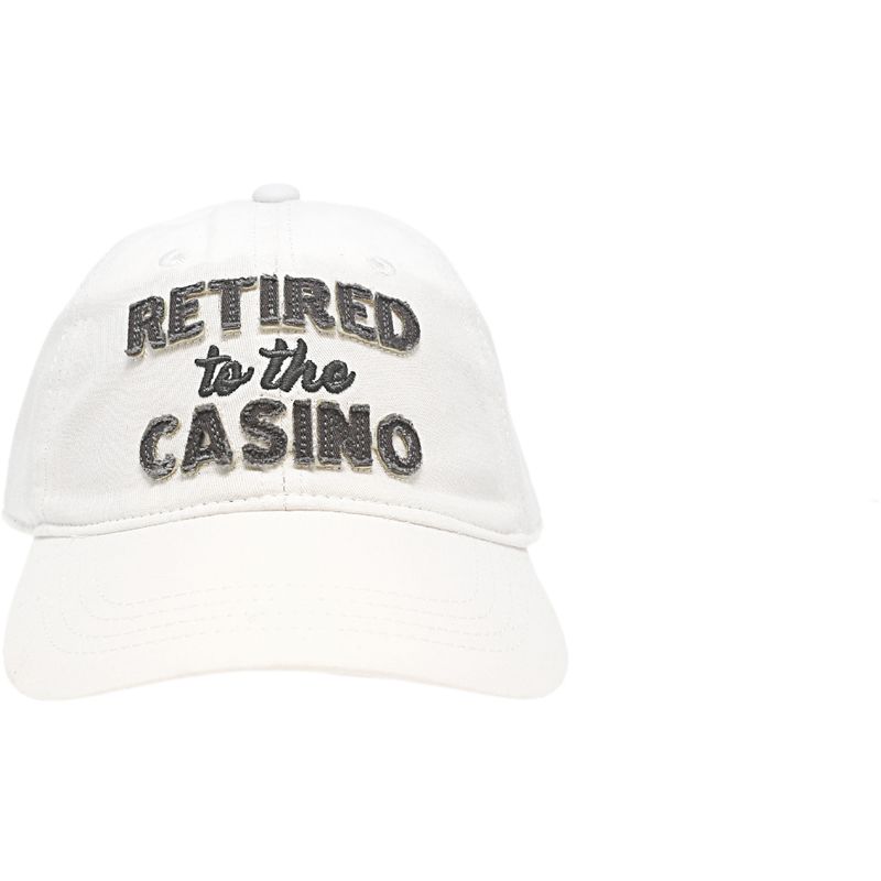 Retired to the Casino - White Adjustable Hat