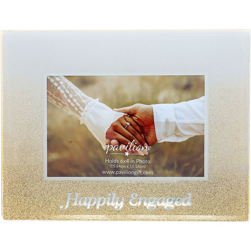 Happily Engaged - 8.75" x 6.75" Frame (Holds 6" x 4" Photo)