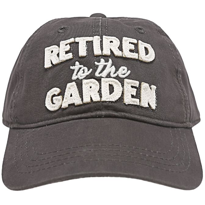 Retired to the Garden - Gray Adjustable Hat