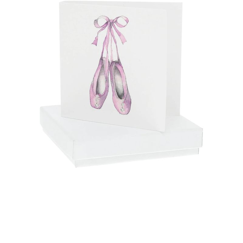 Ballet Shoes - 10mm Sterling Silver Cubic Zirconia Drop Earrings