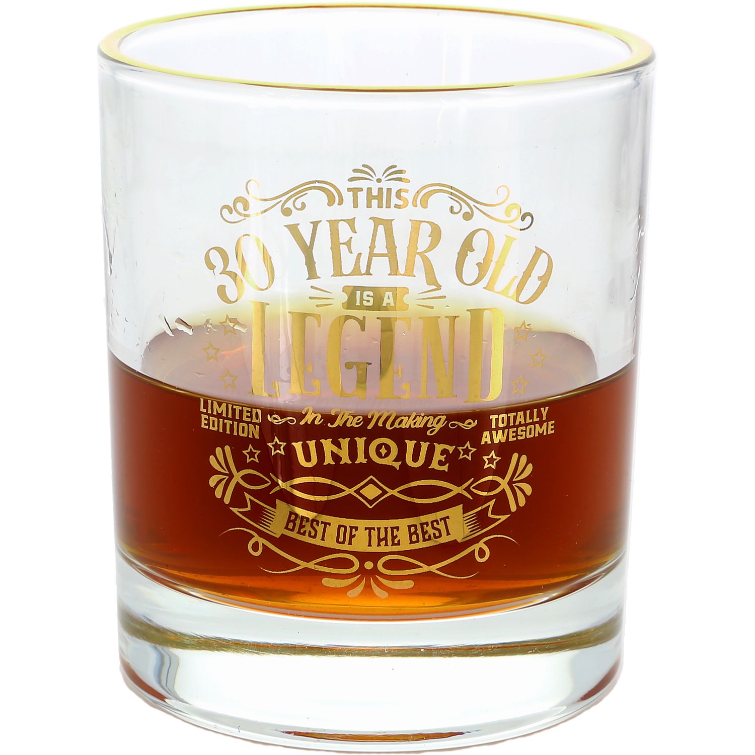 30 Years - 8 oz Rocks Glass