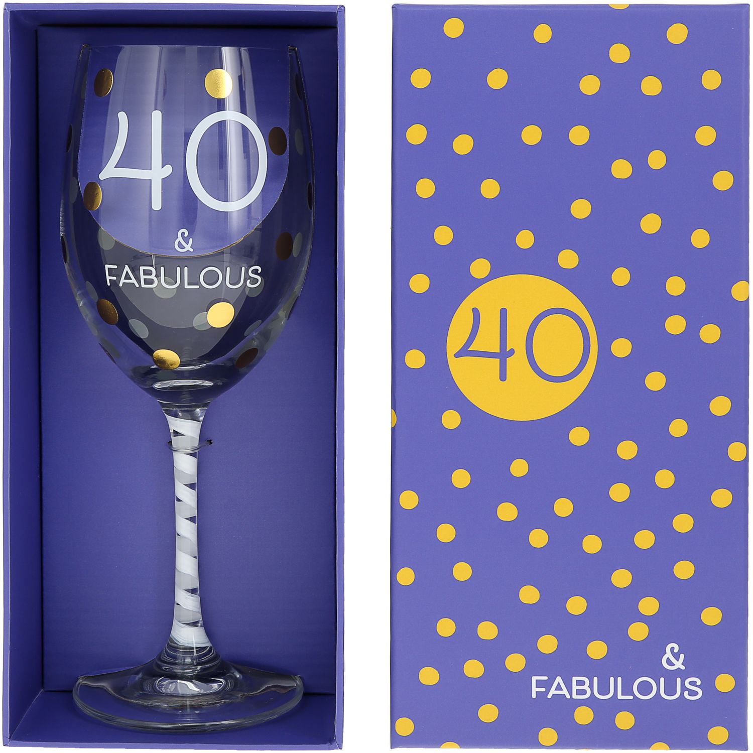 40 - Gift Boxed 16 oz Crystal Wine Glass