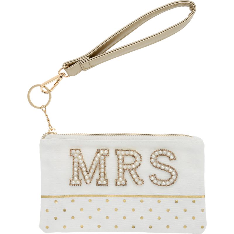 Mrs. - 8" x 5" Canvas Wristlet