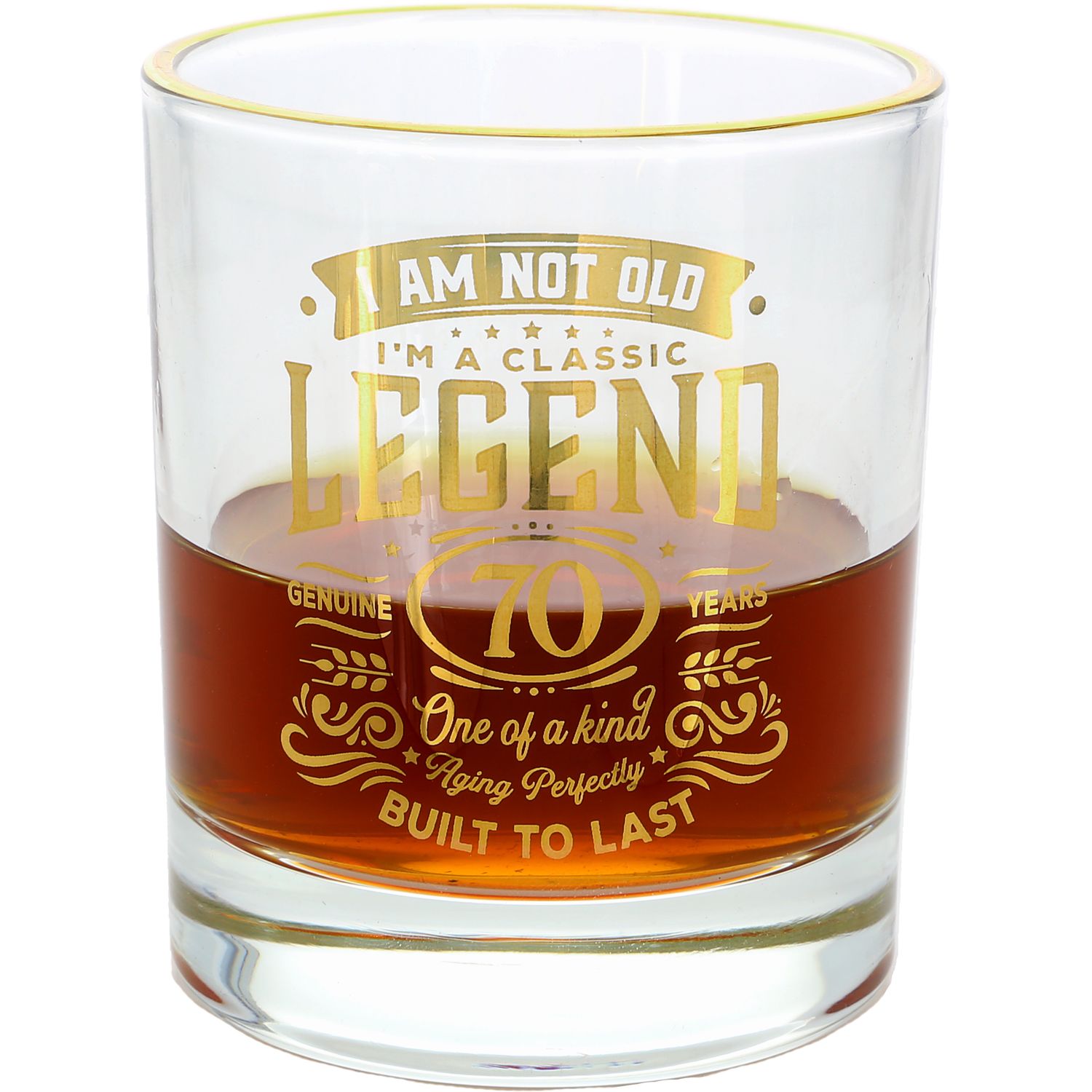 70 Years - 8 oz Rocks Glass