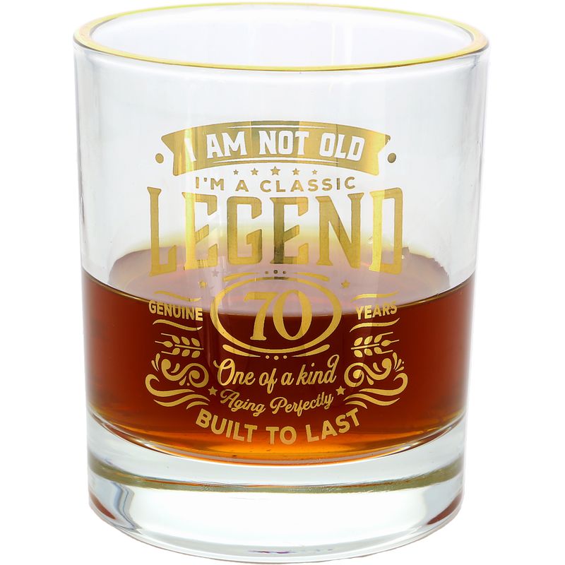 70 Years - 8 oz Rocks Glass