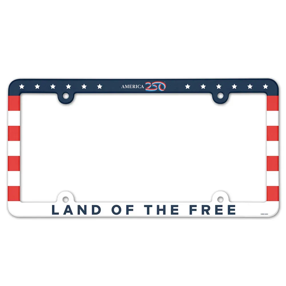 America 250 Full Color License Plate Frame