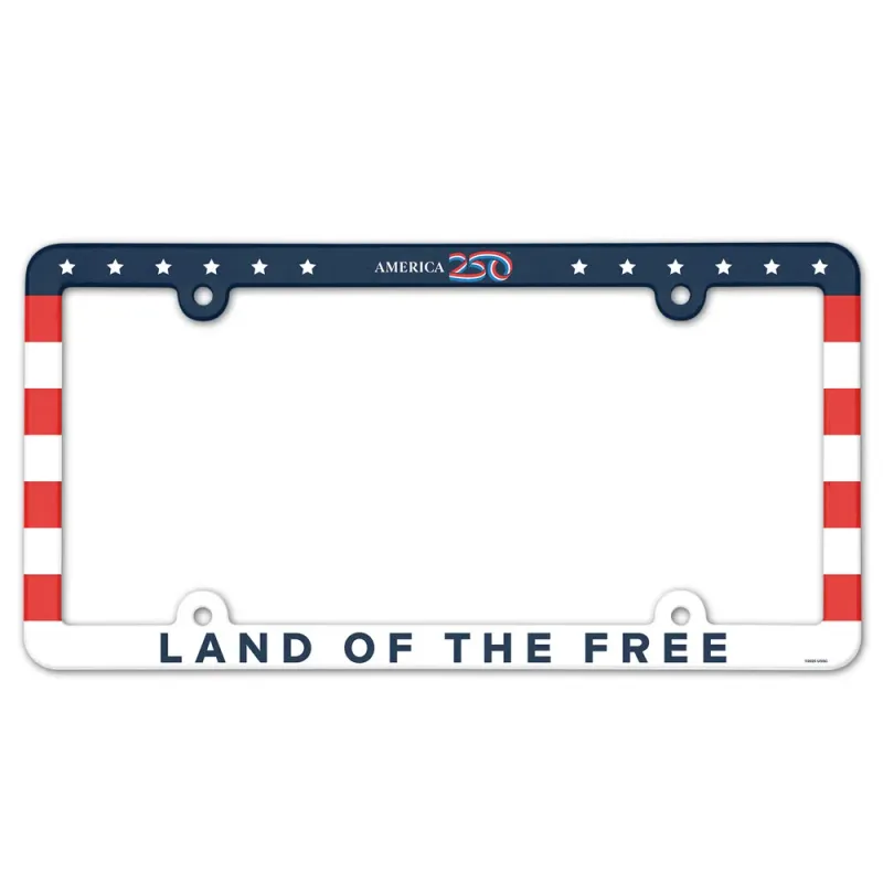 America 250 Full Color License Plate Frame