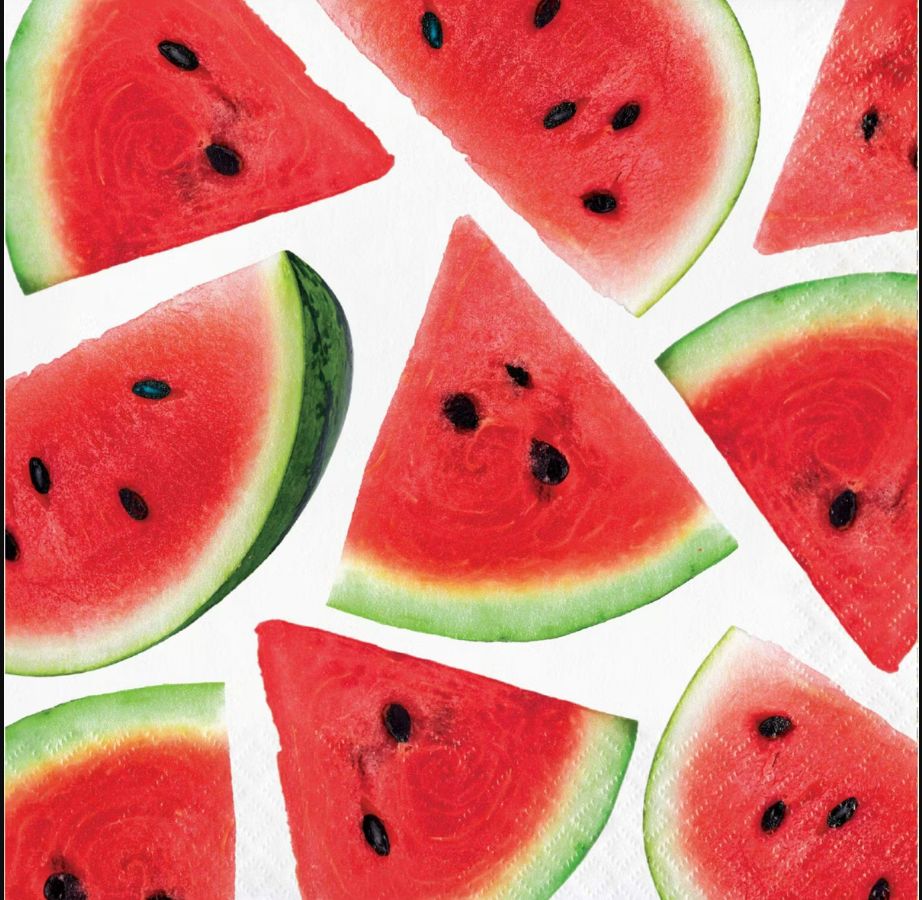 Marvelous Melon Luncheon Napkins - 16 Count