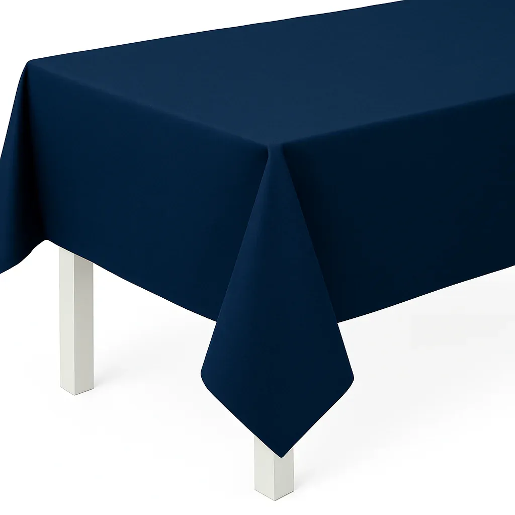 True Navy Rectangle Table Cover - 54in X 108in