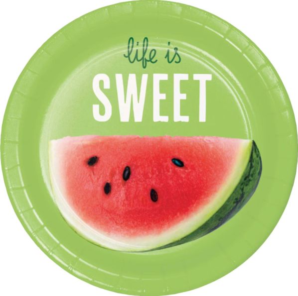Marvelous Melon Dessert Plates - 8 Count