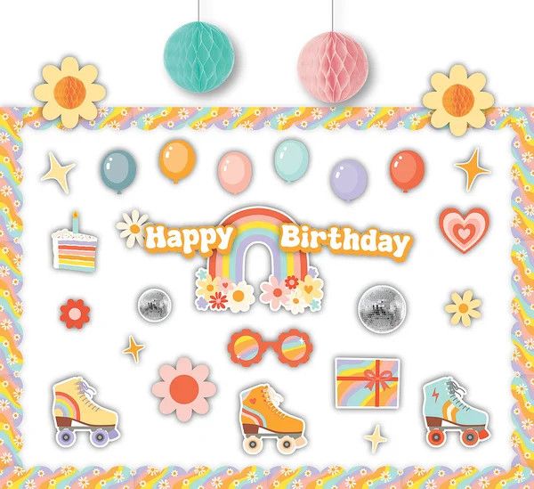 Roller Disco Birthday Create &amp; Decorate Quick Kit