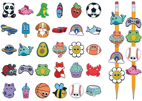 Pencil Charms - 60 Count