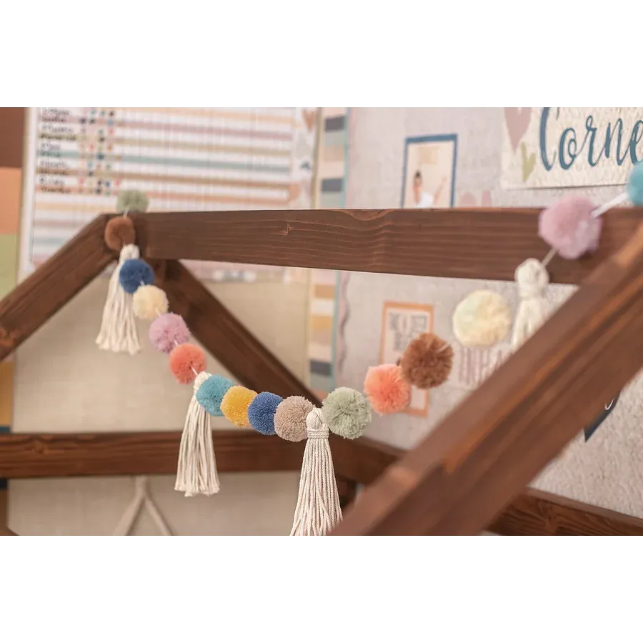Everyone is Welcome Pom-Poms and Tassels Garland