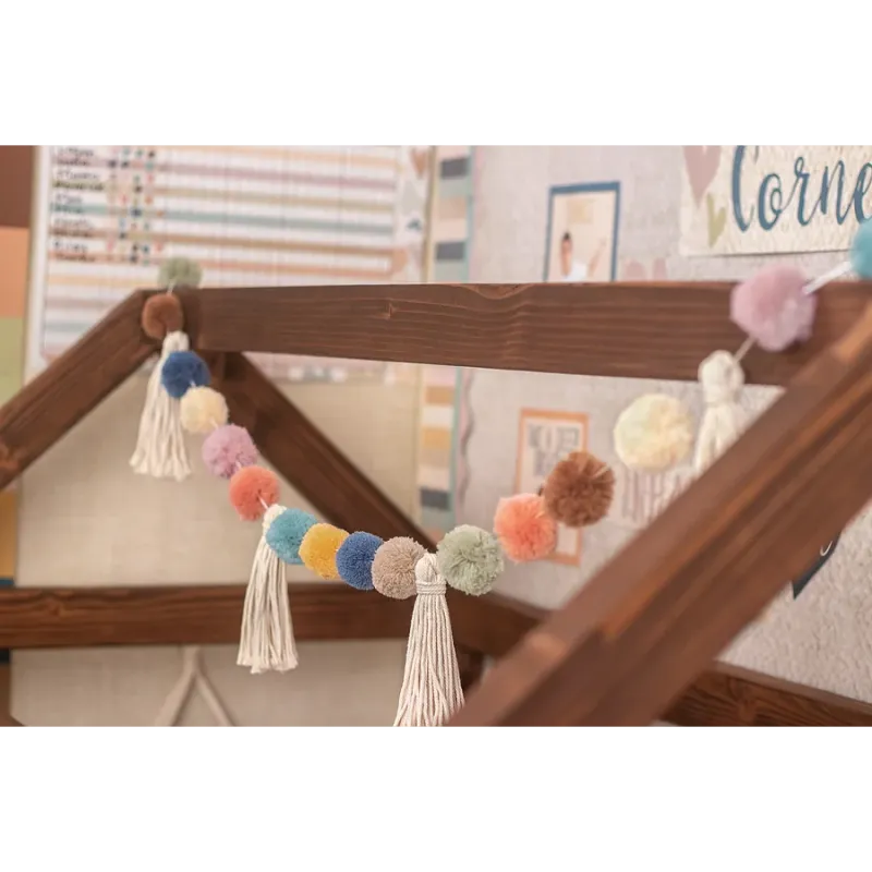 Everyone is Welcome Pom-Poms and Tassels Garland