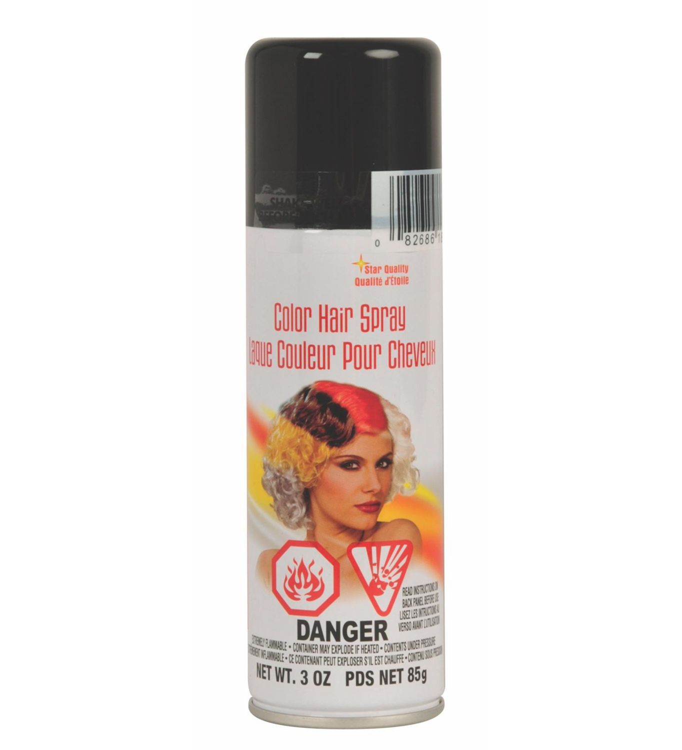 Black Color Hair Spray