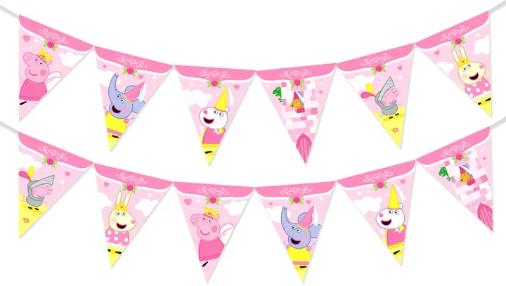 Princess Peppa Pig Pennant Banner