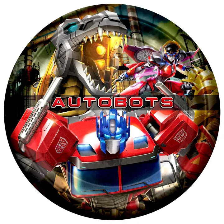 Transformers  Dessert Plates 7in - 8 Count